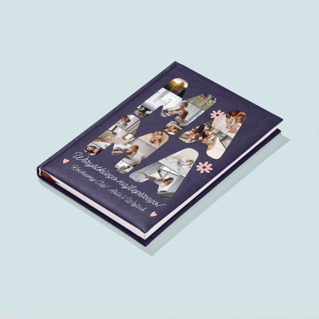 Słowo Ze Zdjęć: Życzenia Dla Mamy - Notes Książkowy z Nadrukiem