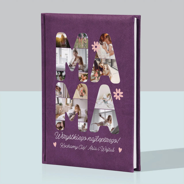 Słowo Ze Zdjęć: Życzenia Dla Mamy - Notes Książkowy z Nadrukiem