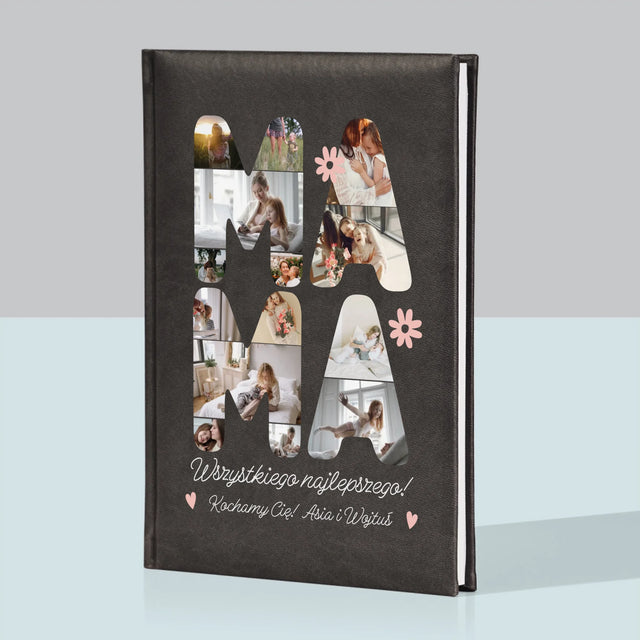 Słowo Ze Zdjęć: Życzenia Dla Mamy - Notes Książkowy z Nadrukiem