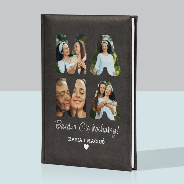 Słowo Ze Zdjęć: Mamo Bardzo Cię Kochamy - Notes Książkowy z Nadrukiem