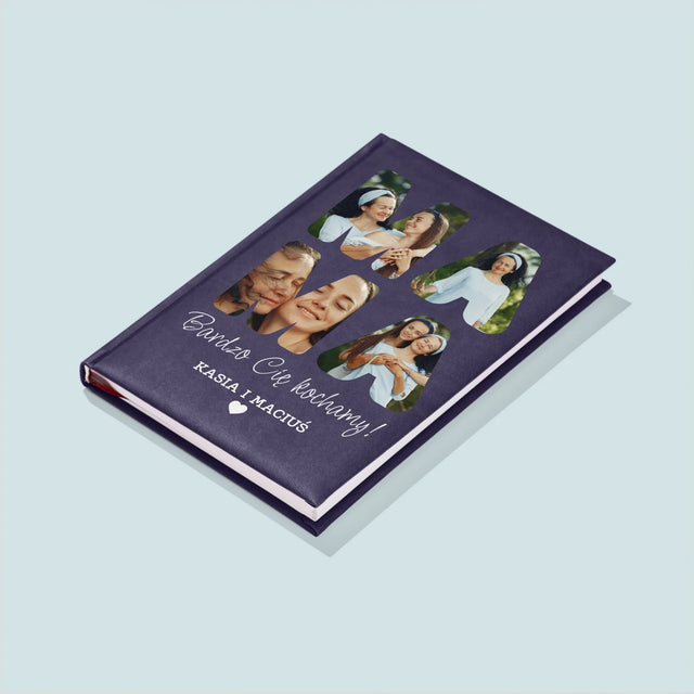 Słowo Ze Zdjęć: Mamo Bardzo Cię Kochamy - Notes Książkowy z Nadrukiem