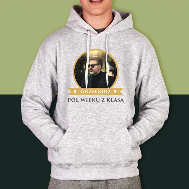 Certyfkat: Certyfikat 50-Latka - Bluza Męska Z Kapturem