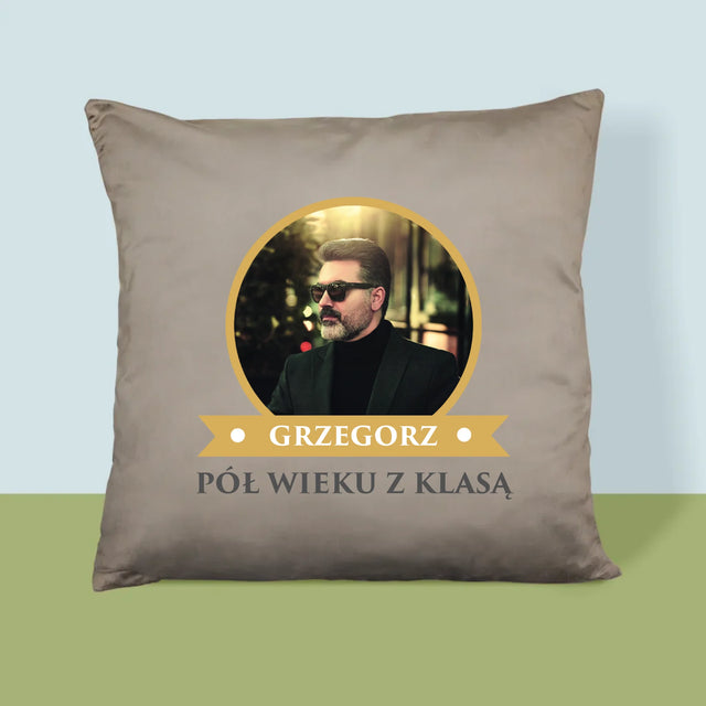 Certyfkat: Certyfikat 50-Latka - Poduszka z Nadrukiem