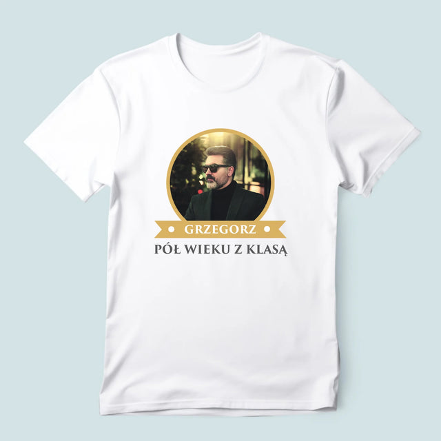 Certyfkat: Certyfikat 50-Latka - Koszulka Męska z Nadrukiem