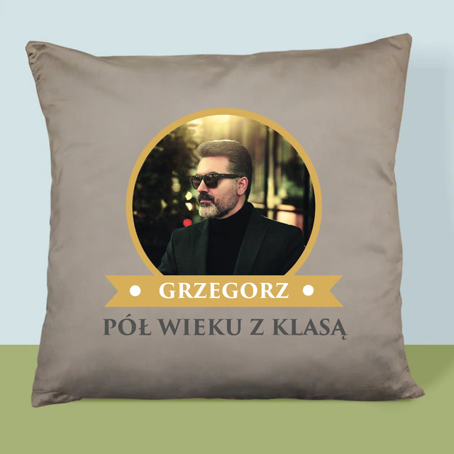 Certyfkat: Certyfikat 50-Latka - Poduszka z Nadrukiem