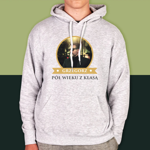 Certyfkat: Certyfikat 50-Latka - Bluza Męska Z Kapturem