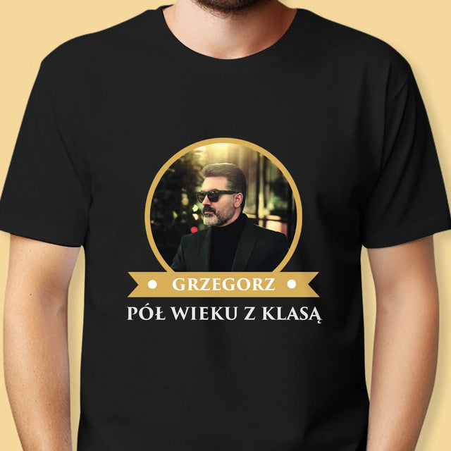 Certyfkat: Certyfikat 50-Latka - Koszulka Męska z Nadrukiem