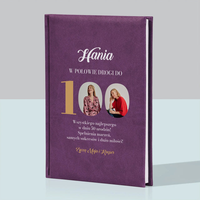 Fotokolaż: W Połowie Drogi Do 100 - Notes Książkowy