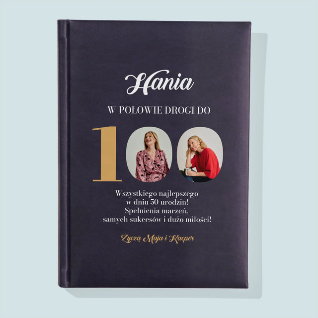 Fotokolaż: W Połowie Drogi Do 100 - Notes Książkowy