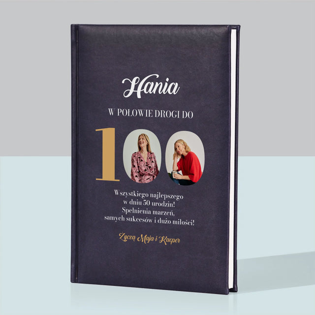 Fotokolaż: W Połowie Drogi Do 100 - Notes Książkowy