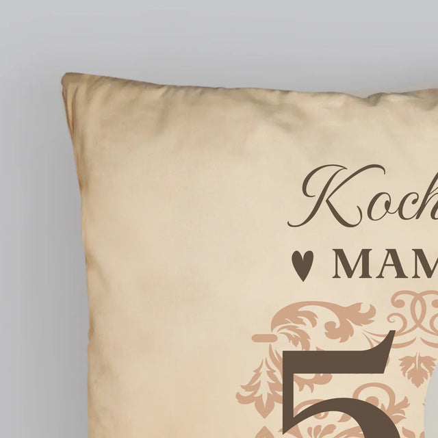 Zdjęcie I Podpis: Kochanej Mamie Z Okazji 50 Urodzin - Poduszka z Nadrukiem