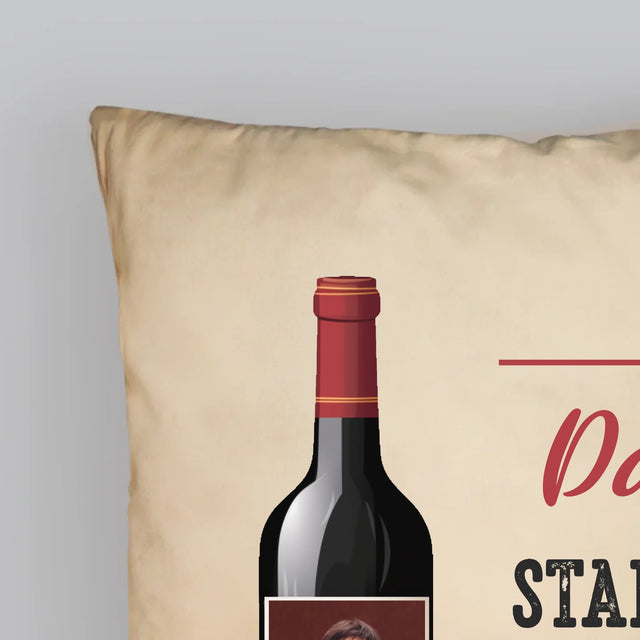 Zdjęcie I Podpis: Jak Dobre Wino - Poduszka z Nadrukiem