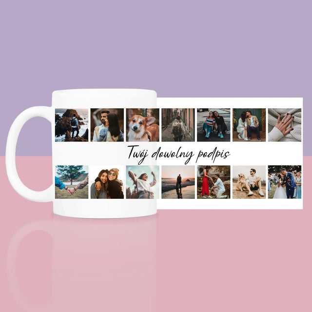 Fotokolaż: 14 Zdjęć - Zestaw prezentowy z kubkiem i różanym spa