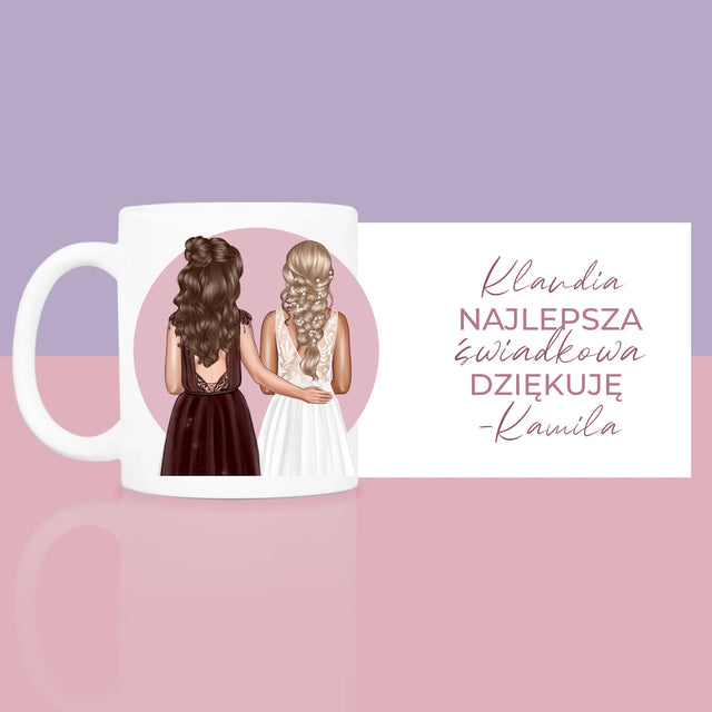 Kreator Postaci: Najlepsza Świadkowa - Zestaw prezentowy z kubkiem i różanym spa