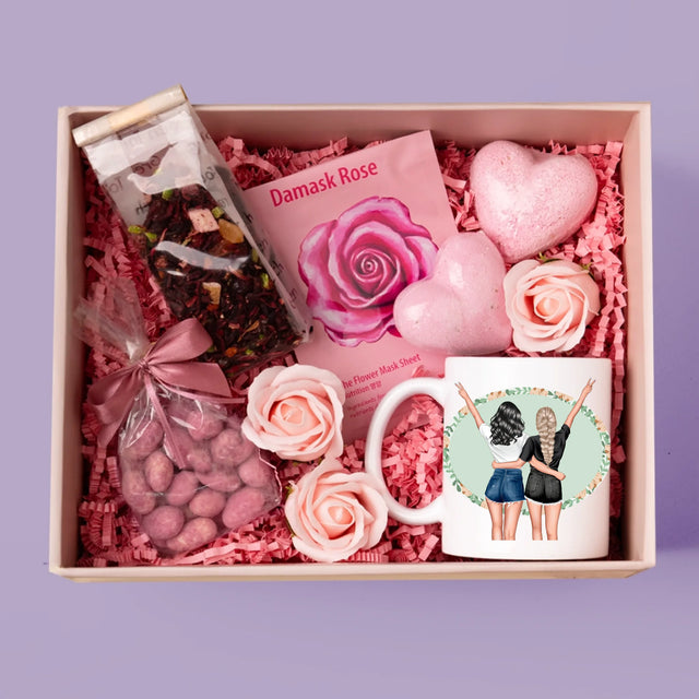 Kreator Postaci: Best Friends - Zestaw prezentowy z kubkiem i różanym spa