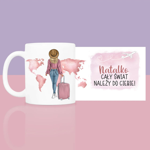 Kreator Postaci: Podróżniczka - Zestaw prezentowy z kubkiem i różanym spa