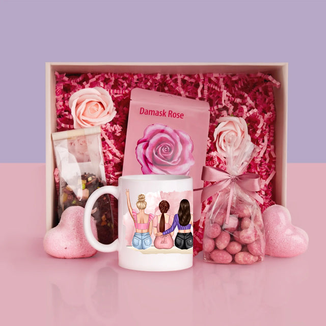 Kreator Postaci: Girls Squad - Zestaw prezentowy z kubkiem i różanym spa