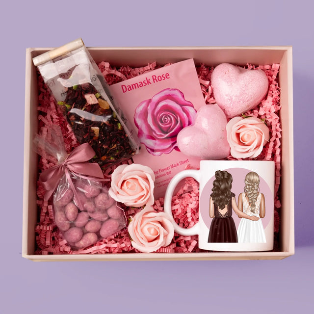 Kreator Postaci: Najlepsza Świadkowa - Zestaw prezentowy z kubkiem i różanym spa