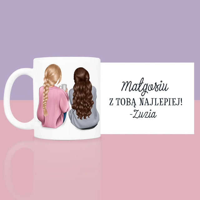 Kreator Postaci: Przyjaciółki - Zestaw prezentowy z kubkiem i różanym spa