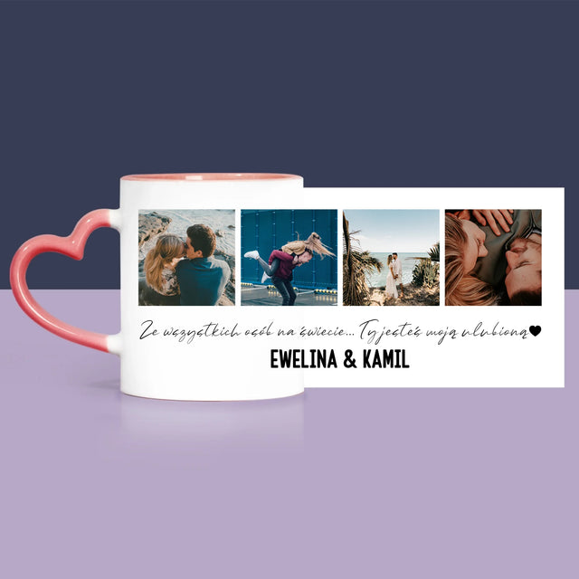 Fotokolaż: Ze Wszystkich Osób Na Świecie - Zestaw Prezentowy z Kubkiem, Misiem i Słodkościami