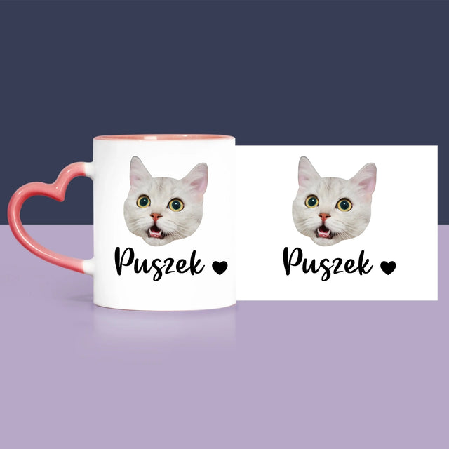 Twoja Postać: Głowa Twojego Kotka - Zestaw Prezentowy z Kubkiem, Misiem i Słodkościami