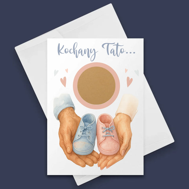 Imię i Podpis: Zostaniesz dziadkiem - Kartka z Życzeniami