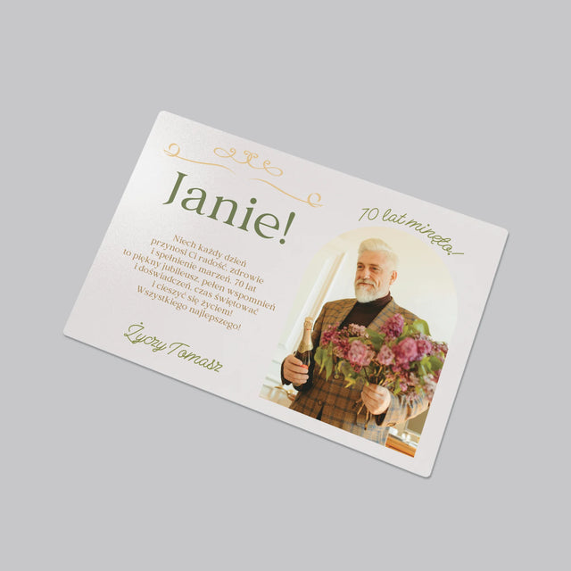 Zdjęcie I Podpis: 70 Lat Minęło - Podkładka Na Biurko