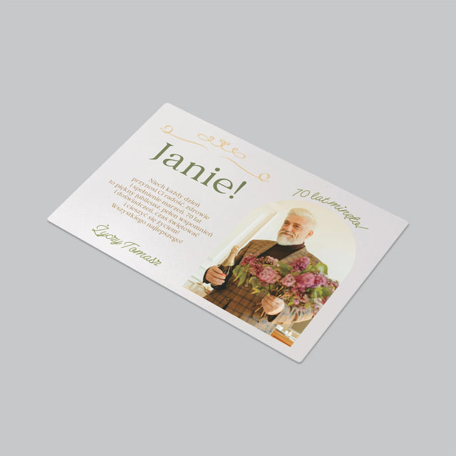 Zdjęcie I Podpis: 70 Lat Minęło - Podkładka Na Biurko