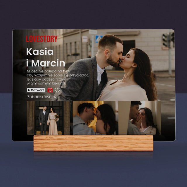Fotokolaż: Miłosna Historia - Wydruk Na Szkle Akrylowym