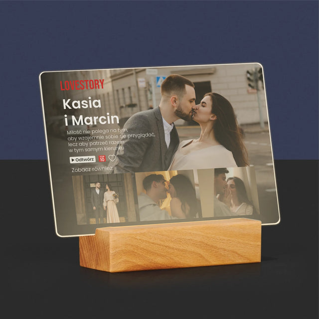 Fotokolaż: Miłosna Historia - Wydruk Na Szkle Akrylowym