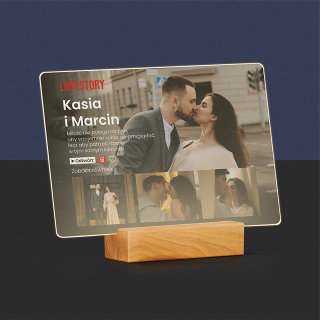 Fotokolaż: Miłosna Historia - Wydruk Na Szkle Akrylowym