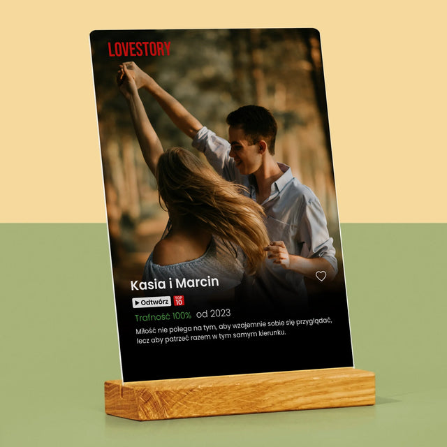 Zdjęcie i Podpis: Plakat Netflix - Wydruk Na Szkle Akrylowym