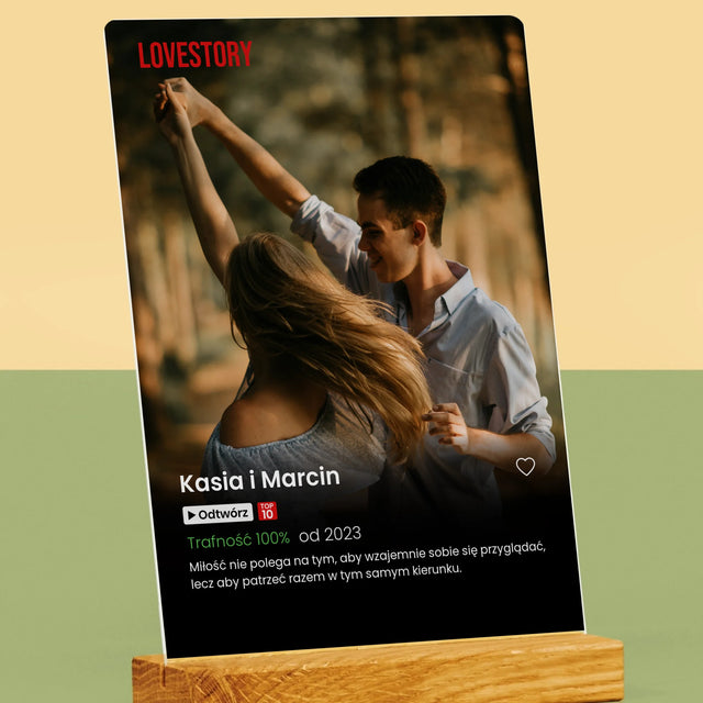 Zdjęcie i Podpis: Plakat Netflix - Wydruk Na Szkle Akrylowym