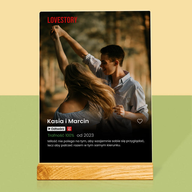 Zdjęcie i Podpis: Plakat Netflix - Wydruk Na Szkle Akrylowym