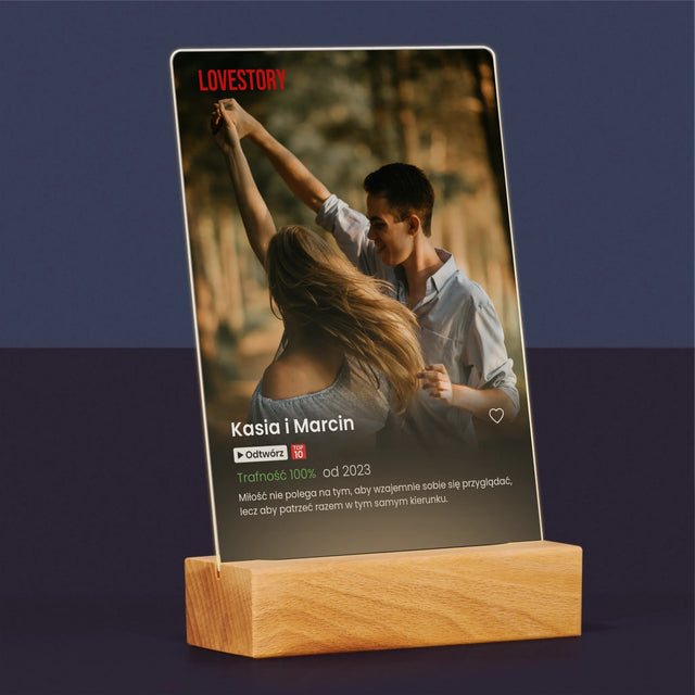 Zdjęcie i Podpis: Plakat Netflix - Wydruk Na Szkle Akrylowym