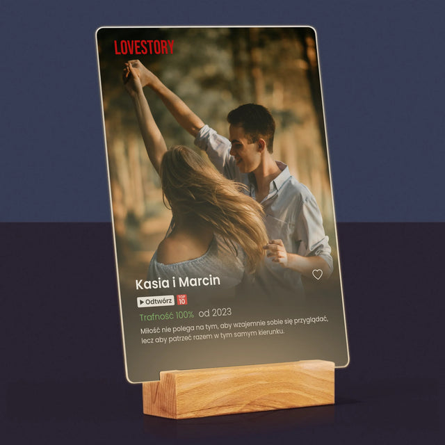 Zdjęcie i Podpis: Plakat Netflix - Wydruk Na Szkle Akrylowym