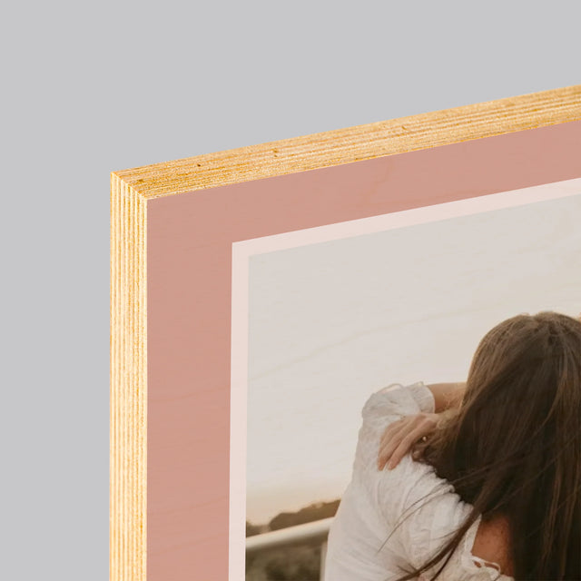 Zdjęcie i Podpis: Twoja Piosenka z Kodem - Wydruk Na Drewnie