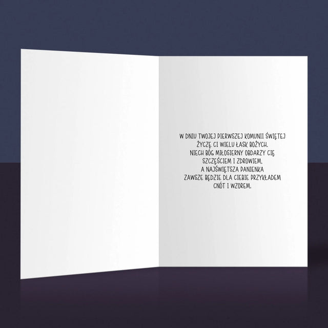 Fotokolaż: Pierwsza Komunia - Kartka z Życzeniami