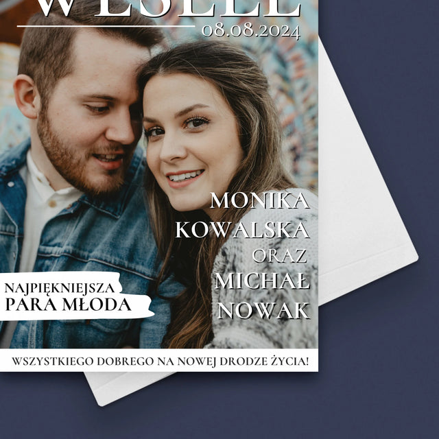 Okładka Magazynu: Najpiękniejsze Wesele - Kartka z Życzeniami