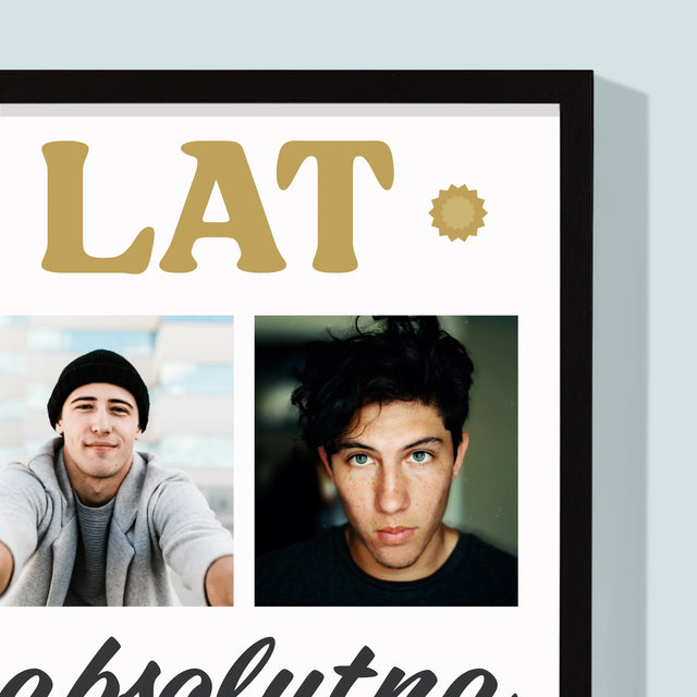 Fotokolaż: 18 Lat Bycia Legendą - Wydruk Obramowany 30X40