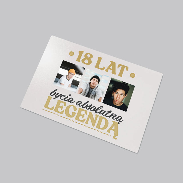 Fotokolaż: 18 Lat Bycia Legendą - Podkładka Na Biurko