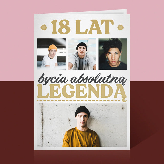 Fotokolaż: 18 Lat Bycia Legendą - Kartka z Życzeniami