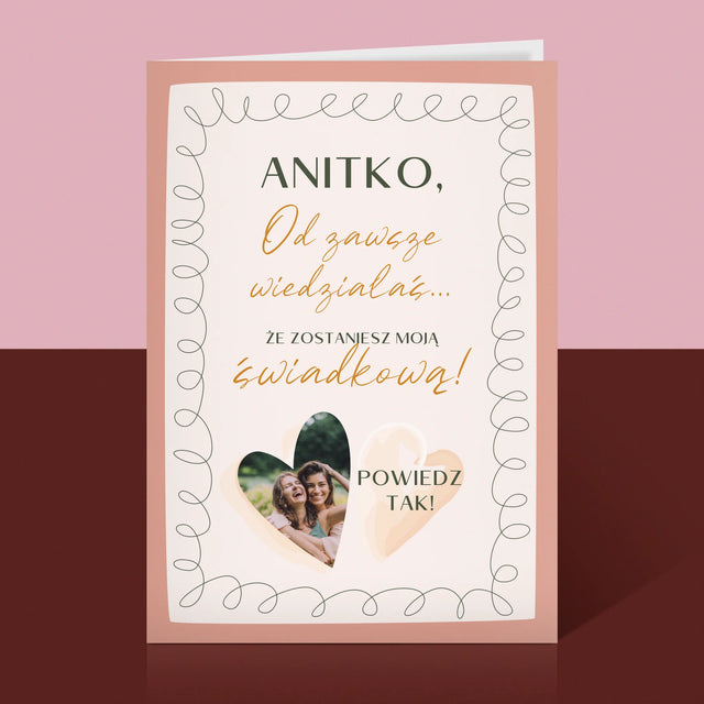 Zdjęcie i Podpis: Od Zawsze Wiedziałaś - Kartka z Życzeniami