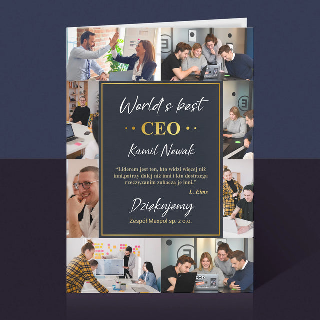 Fotokolaż: World’S Best Ceo - Kartka z Życzeniami