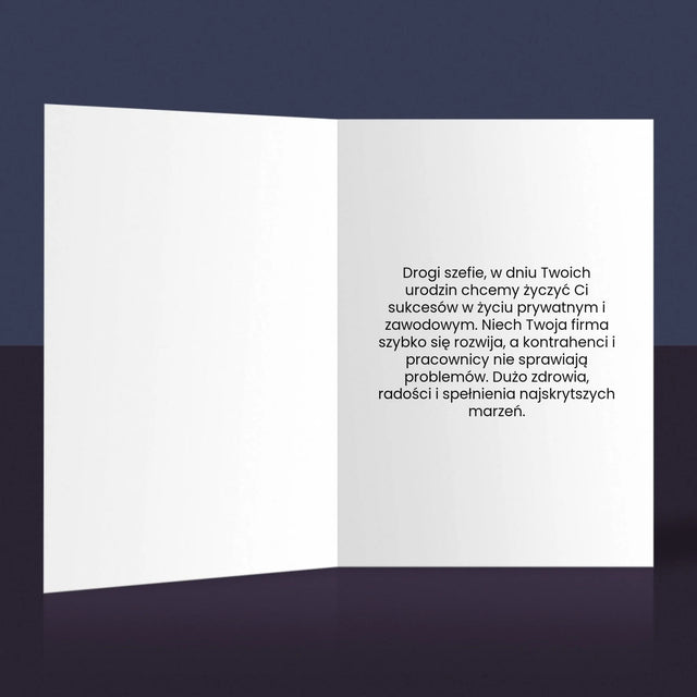 Zdjęcie i Podpis: Najlepszy Team Leader - Kartka z Życzeniami