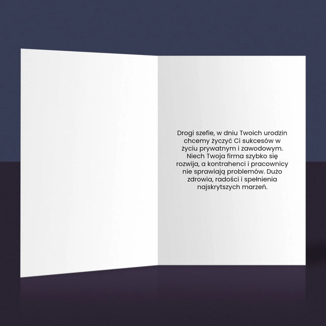 Zdjęcie i Podpis: Najlepszy Szef Wynik Google - Kartka z Życzeniami