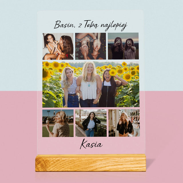 Fotokolaż: Najlepsza Przyjaciółka - Wydruk Na Szkle Akrylowym