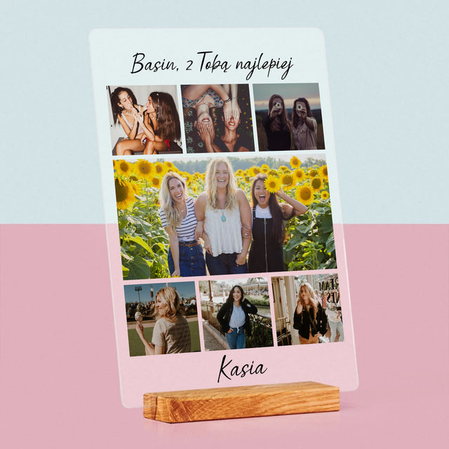 Fotokolaż: Najlepsza Przyjaciółka - Wydruk Na Szkle Akrylowym