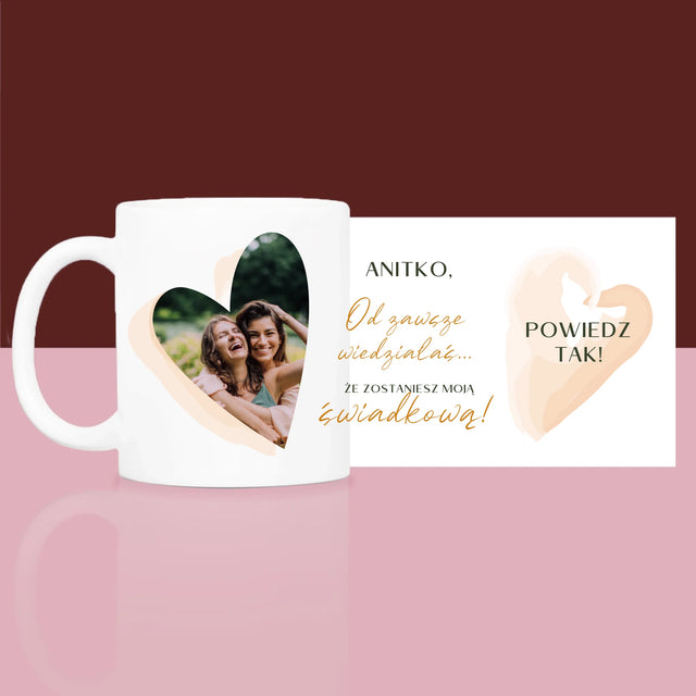 Zdjęcie i Podpis: Od Zawsze Wiedziałaś - Zestaw prezentowy z kubkiem i satynową opaską