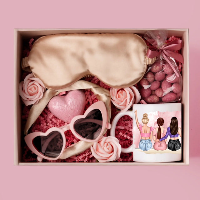 Kreator Postaci: Girls Squad - Zestaw prezentowy z kubkiem i satynową opaską